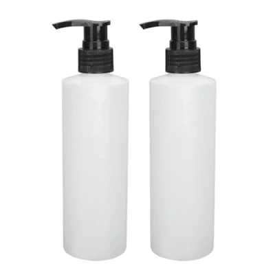 Immagine di Bottiglia di pompa, 2pcs 250ml bottiglie con pompa Dispenser, portatile vuota Shampoo riutilizzabili contenitori ricaricabili per olio massaggi, sapone liquido