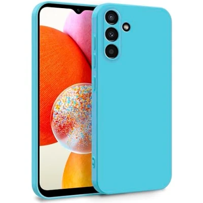 Immagine di MyGadget Cover per Samsung Galaxy A14 5G Custodia in Silicone Morbido a Doppio Strato Case con Protezione Fotocamera &amp; Fodera Interna Antigraffio Turchese