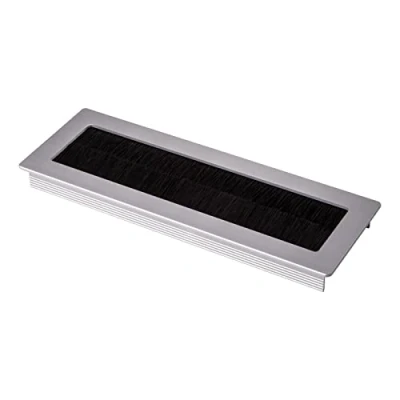 Immagine di SOTECH 2 x passacavi Toledo in alluminio anodizzato argento 200 70 mm Dimensioni di montaggio: 190 62 15,3