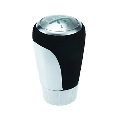 Immagine di DoLED 25110429269 Pomello del cambio Performance Design in nero e argento, con 6 marce, pezzo di ricambio Plug Play
