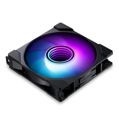 Immagine di Phanteks Ventola M25 Gen2 PWM a flusso d&#039;aria inverso D RGB 120 mm, nera (120 mm), PC, Nero
