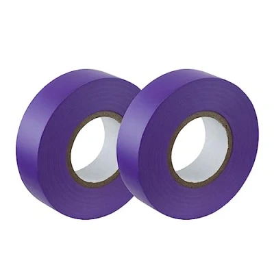 Immagine di Gocableties nastro elettrico viola, 19 mm x 20 m, forte isolante autoadesivo in PVC per isolare, riparare e proteggere i fili elettrici, 2 rotoli