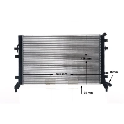 Immagine di MAHLE ORIGINAL CR 1382 000S Radiatore motore 626 408 16 Alette di raffreddamento montate meccanicamente VOLKSWAGEN: GOLF 7, 5, 6