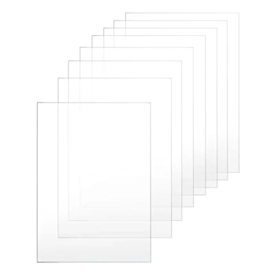 Immagine di QWORK® 8 Pezzi Fogli acrilici trasparenti, Lastra trasparente, 297mm x 210mm, Per Cornice, Progetti Di Visualizzazione, Pittura