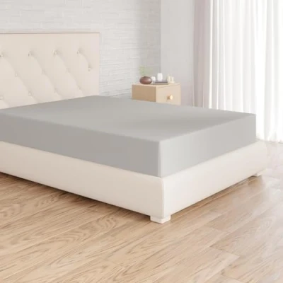 Immagine di Amazon Basics Lenzuolo con angoli in microfibra, 180 x 200 30 cm, Grigio chiaro