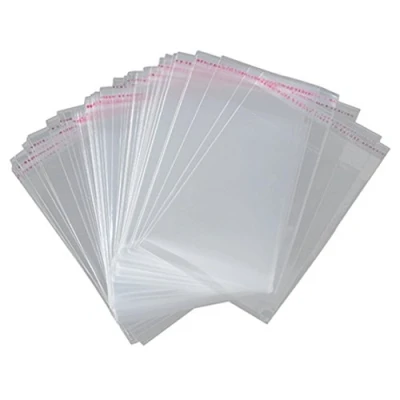 Immagine di SRMAN Confezione da 100 buste A3 45 x 32 cm, in plastica trasparente, richiudibili, autoadesive
