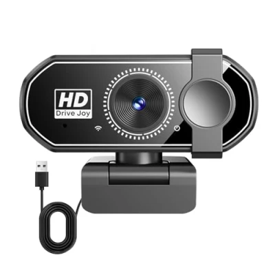 Immagine di Full HD Web cam 1080p PC con Microfoni Cancellazione del Rumore, USB 2.0 Webcam 120 streaming videocamera plug &amp; play, per Linux, Win10, Mac OS X, YouTube, Skype, conferenze