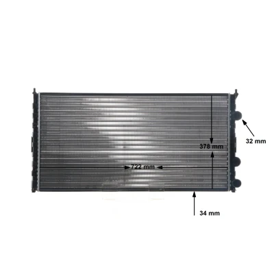 Immagine di MAHLE ORIGINAL CR 417 000S Radiatore motore per veicoli con /senza climatizzatore 722 377 34 Alette di raffreddamento montate meccanicamente