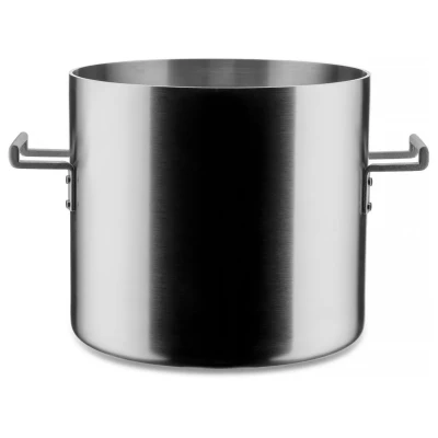 Immagine di Alessi Convivio DC100/24 Pentola in Trilamina di Design, Adatta a Induzione, Acciaio Inossidabile e PVD con Fondo Magnetico, 24 cm, Satinata