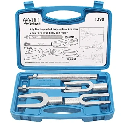 Immagine di CCLIFE Estrattore Giunti Sferici Tipo a Forcelle Kit di per Attrezzo Sfera, 5 Pezzi 17 23 28mm