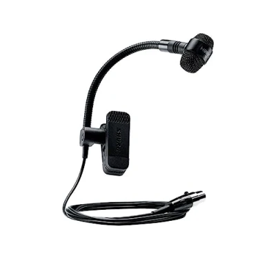 Immagine di Shure Pga98H Microfono A Condensatore Per Strumenti Con Pattern Polare Cardioide, Completo Di Braccetto Collo DOca E Cavo Xlr