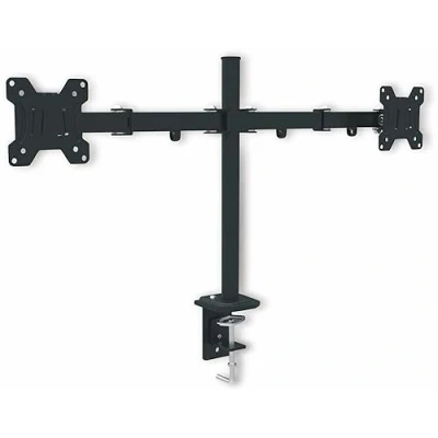 Immagine di Red Eagle Pixel Twin Supporto da tavolo per 2 schermi, regolabile in altezza monitor 13 a 27 pollici, Vesa 75 x e 100 100, portata fino 8 kg braccio monitor, opzioni di montaggio