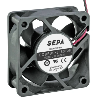 Immagine di SEPA PLB60A24SE16A Ventola assiale 24 V/DC 36.7 m3/h (L x L A) 60 25 mm