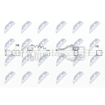 Immagine di NTY NPW PL 065 Albero motore / Semiasse Assale anteriore Dx 627 OPEL: Astra J Hatchback, Sports Tourer, Zafira C Tourer