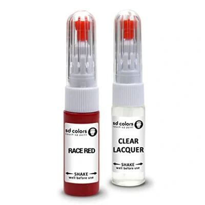 Immagine di SD COLORS RACE RED compatibile con Ford New Touch Up Paint Pen Kit di riparazione 20 ML spazzola per graffi (vernice e lacca)