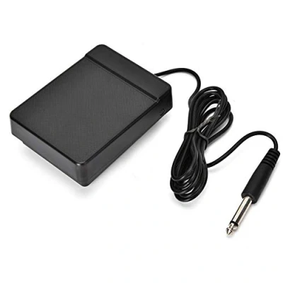 Immagine di Zerodis 6,5 Stepper Single Foot Universale Sostenere Controller a Pedale per Tastiera Elettronica Pianoforte di Sustain e Tastiere Elettroniche