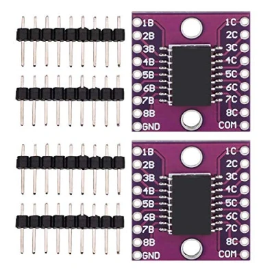 Immagine di driver ad alta tensione corrente, 2 pezzi ULN2803A Modulo Darlington Componente elettrico a tubo