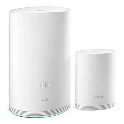 Immagine di Huawei Wi Fi Q2 Pro (1 Base + 1 Satellite), Sistema per la Casa, Gigabit Powerline, Porte GE Complete, Roaming senza Interruzioni, Ottimizzazione 5 GHz, Minore Latenza, Plug &amp; Play