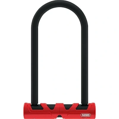 Immagine di ABUS Ultimate 420 U lock supporto USH cavo di sicurezza Cobra 10/120 Set lucchetti per biciclette Livello 12 Nero/rosso Altezza grillo 230 mm