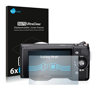 Immagine di savvies (6 Pezzi Pellicola Protettiva per Sony Alpha NEX 5 Protezione Schermo Trasparente