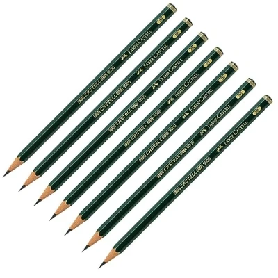 Immagine di FABER Castell 205070 Set di matite 9000, durezza 2B, 6 pezzi