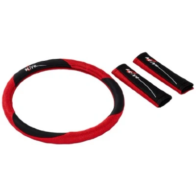 Immagine di Unitec 75400 Coprivolante e Imbottitura per Cinture di Sicurezza, Colore: Rosso