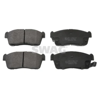 Immagine di SWAG 62 11 6048 Kit pastiglie freno Assale anteriore con segnalatore acustico usura SUZUKI: Alto VII, IGNIS 2, Celerio, DAIHATSU: Sirion II, Copen I