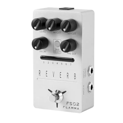 Immagine di pedale per chitarra FLAMMA FS08 FS07 FS06 FS05 FS03 FS02 FS01 Reverb, effetti chitarra, 7 slot riponibili, 11 di modulazione True Bypass (FS02)