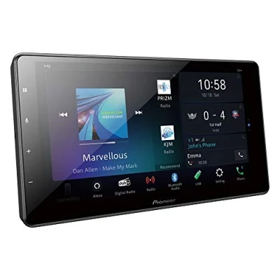 Immagine di Pioneer SPH EVO93DAB centro multimediale touchscreen da 9 pollici, Wi Fi, controllo vocale Alexa, Apple CarPlay, Android Auto, radio digitale DAB/DAB+, Bluetooth, equalizzatore a 13 bande