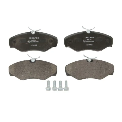 Immagine di DELPHI LP1695 Kit pastiglie freno Non predisposto per contatto segnalazione usura con lamierino anticigolío accessori OPEL: Vivaro A Van