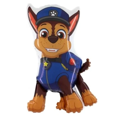 Immagine di Palloncino Chase Paw Patrol, circa 80 cm, con elio, palloncini in pellicola, idea regalo