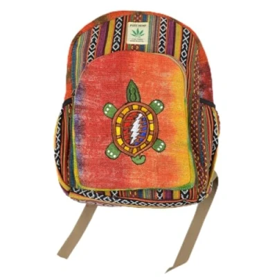 Immagine di Ethnique Mode Gehry, zaino hippie bohémien himalayano, 100% cotone, fatto a mano in Nepal, per San Valentino, simpatico regalo di compleanno, Multicolore, Height: 33 cm Width: 26 Depth: