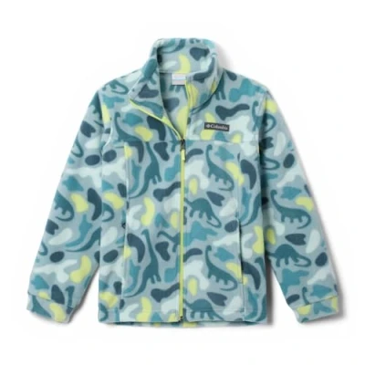 Immagine di Columbia Helvetia II Printed HALF SNAP Felpa in pile per bambini, Taglia: 164/172, Crushed blue/everblue