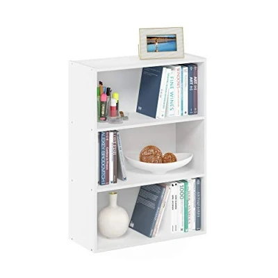 Immagine di Furinno Pasir Scaffale Aperto a 3 Livelli, Legno ingegnerizzato, Bianco