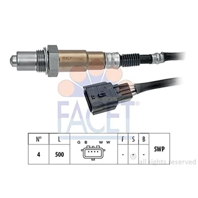 Immagine di FACET 10.8094 Sonda lambda Made in Italy OE Equivalent riscaldato, planare, Filettatura prelubrificata 4 RENAULT: Clio 4, Captur
