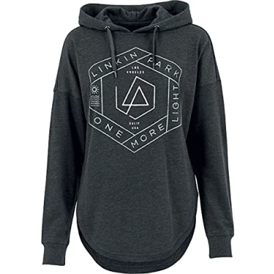 Immagine di Linkin Park One More Light Donna Felpa con Cappuccio Carbone Screziato M
