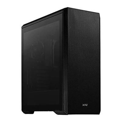 Immagine di ADATA XPG DEFENDER Mid Tower PC Chassis, full size E ATX with MESH front panel design, perforated cooling PSU chamber, removable dust filter, I/O USB 3.0 Ports, Black