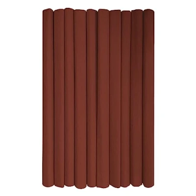 Immagine di Interdruk rotoli di carta crespa multiuso per lavoretti e decorazioni bambini Confezione da 10 (50 cm x 200 cm, 28 g/m2) 27 marrone