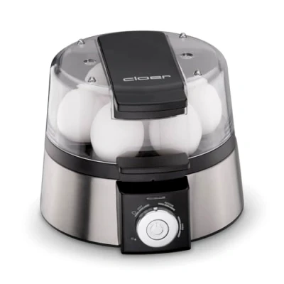 Immagine di Cloer 6070 Cuociuova elettronico in acciaio INOX, Nero, Argento