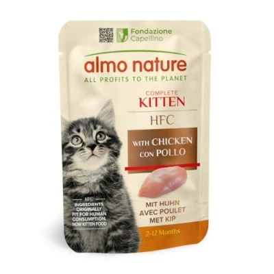 Immagine di Almo Nature HFC Kitten con Pollo 6 x 55 g Alimento umido per gatti