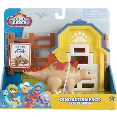 Immagine di Giochi Preziosi Dino Ranch Brontosaurus Playset Action con Dinosauro, il Dinosauro è Articolato e Alto Circa 10 cm, Come Visto in TV, per Bambini a Partire dai 3 Anni, DNA05400