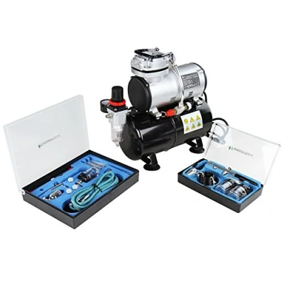 Immagine di Timbertech ABPST06 Kit aerografo e compressore a pistone