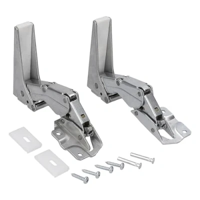 Immagine di LUTH Premium Profi Parts Set di cerniere per porta superiore e inferiore, compatibile con dispositivi raffreddamento Bauknecht Whirlpool frigorifero 481231018626 488000636779 C00636779