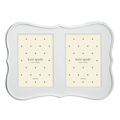 Immagine di Kate Spade New York Crown Point Cornice doppia, 12,7 x 17,8 cm, 1,2 kg, colore: Argento