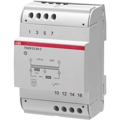 Immagine di ABB TS40/12 24 C TRASFORMATORE 40VA 12 24V, White