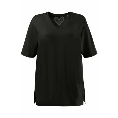 Immagine di Ulla Popken Relaxed FIT Tshirt basic, Donna, Taglia: 48/50, Schwarz