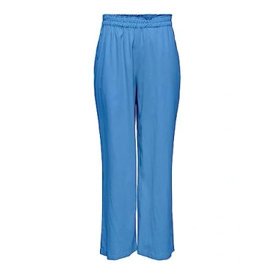 Immagine di ONLY ONLTOKYO HW Linen Blend ST Pant Pnt Noos Pantaloni di Lino, Provence, S/34 da Donna
