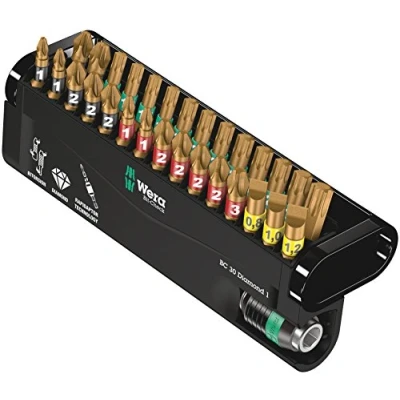Immagine di Wera Bit Check 30 Diamond 1 05057431001 Kit inserti parti Taglio, Croce Pozidriv, Phillips, TORX interno BiTorsion