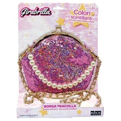 Immagine di Girabrilla Bag, Borsetta a forma di Borsellino, con Paillettes e Tracolla