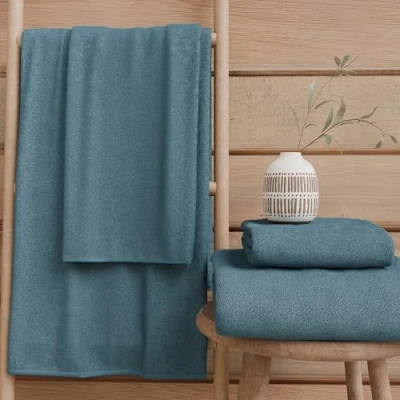 Immagine di PETTI Artigiani Italiani Asciugamani Bagno in 100% Spugna di Cotone, Set 2+2, 4 Pezzi 2 Viso e Mani, Avion